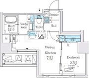 ジオエント秋葉原 603 間取り図
