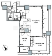 ザ・東京タワーズミッドタワー 1108 間取り図