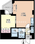 ヴィアーレ四谷 405 間取り図