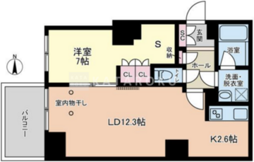 ヴィアーレ四谷 201 間取り図
