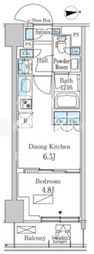 パークアクシス品川天王洲アイル 423 間取り図