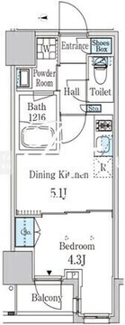 ザ・ライオンズフォーシア外神田 902 間取り図