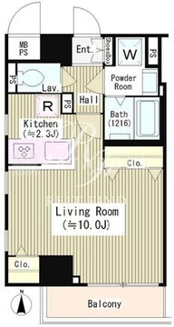 アネックス麻布十番 403 間取り図