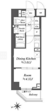 ブランシエスタ荻窪 205 間取り図