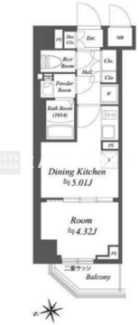 ブランシエスタ荻窪 605 間取り図