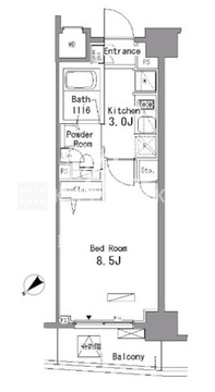 パークアクシス板橋 404 間取り図