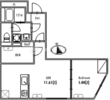 グランパセオ大森3 504 間取り図