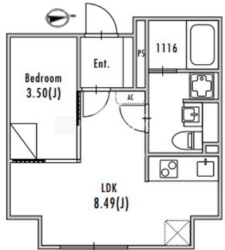 グランパセオ大森3 202 間取り図