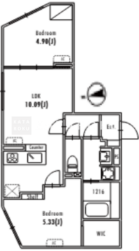 グランパセオ大森3 301 間取り図