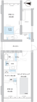 ガーデニエール砧ウエスト 225 間取り図