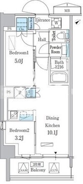 パークアクシス品川南大井パークフロント 625 間取り図
