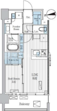 テラ蚕糸の森 304 間取り図