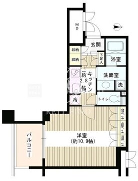 アゼリアテラス新宿 608 間取り図