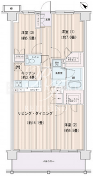 エスティメゾン豊洲レジデンス D-739 間取り図