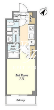 バウスステージ高田馬場 204 間取り図