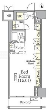 ザ・パークハビオ神楽坂レジデンスサウス 610 間取り図