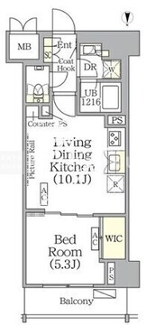 ザ・パークハビオ神楽坂レジデンスサウス 622 間取り図