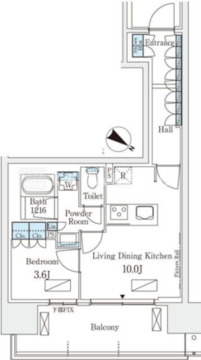 ロイヤルパークス有明 727 間取り図