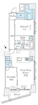 Le UnDeux南青山 1001 間取り図