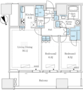 麻布台ヒルズレジデンスＢ棟 1109 間取り図