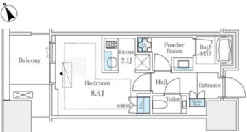 麻布台ヒルズレジデンスＢ棟 624 間取り図