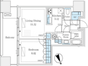 麻布台ヒルズレジデンスＢ棟 712 間取り図