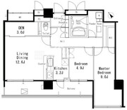 ＭＦＰＲ目黒タワー 302 間取り図