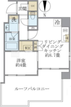 プラティーク目白 801 間取り図