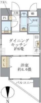 プラティーク目白 303 間取り図