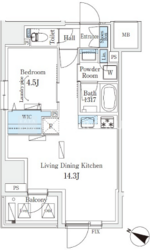アーバンブリーズ恵比寿 201 間取り図