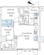 アーバンブリーズ恵比寿 204 間取り図