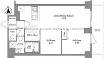 KDXレジデンス上板橋 202 間取り図