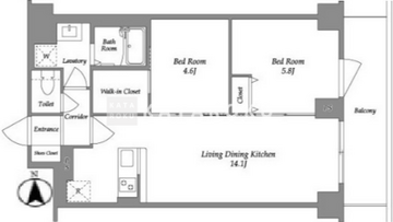 KDXレジデンス上板橋 203 間取り図