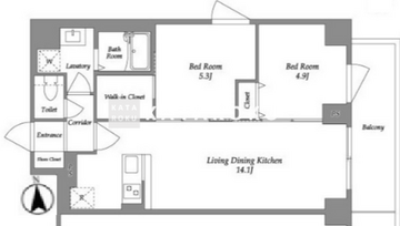 KDXレジデンス上板橋 601 間取り図
