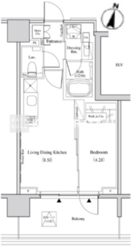 ザ・パークハビオ代々木 302 間取り図