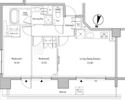 ザ・パークハビオ代々木 803 間取り図