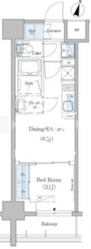 アーバネックス浅草 603 間取り図