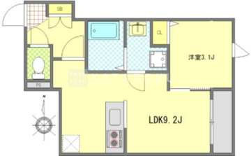 モノリス錦糸町 203 間取り図