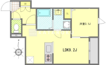 モノリス錦糸町 503 間取り図