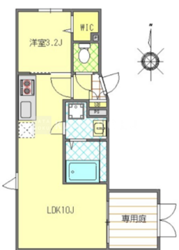 モノリス錦糸町 102 間取り図