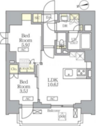 ザ・ライオンズフォーシア文京湯島 404 間取り図