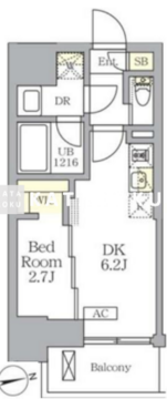 ザ・ライオンズフォーシア文京湯島 503 間取り図