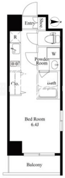 プライマル品川西大井 601 間取り図