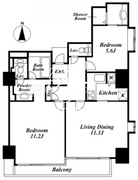品川プリンスレジデンス 502 間取り図