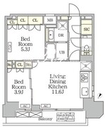 ザ・パークハビオ大森山王 1806 間取り図