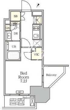 ザ・パークハビオ大森山王 608 間取り図