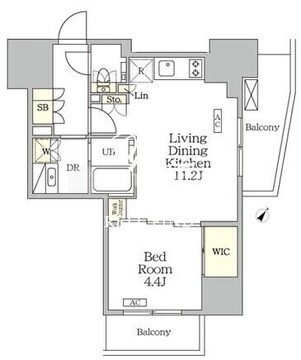 ザ・パークハビオ大森山王 404 間取り図