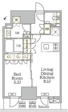 ザ・パークハビオ大森山王 1002 間取り図