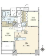 ワールドシティタワーズ C-2905 間取り図