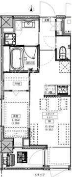 ルミーク北千住 401 間取り図